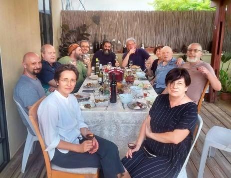 Встреча друзей Гевонда вардапета в доме Ольги и Димы Брикман